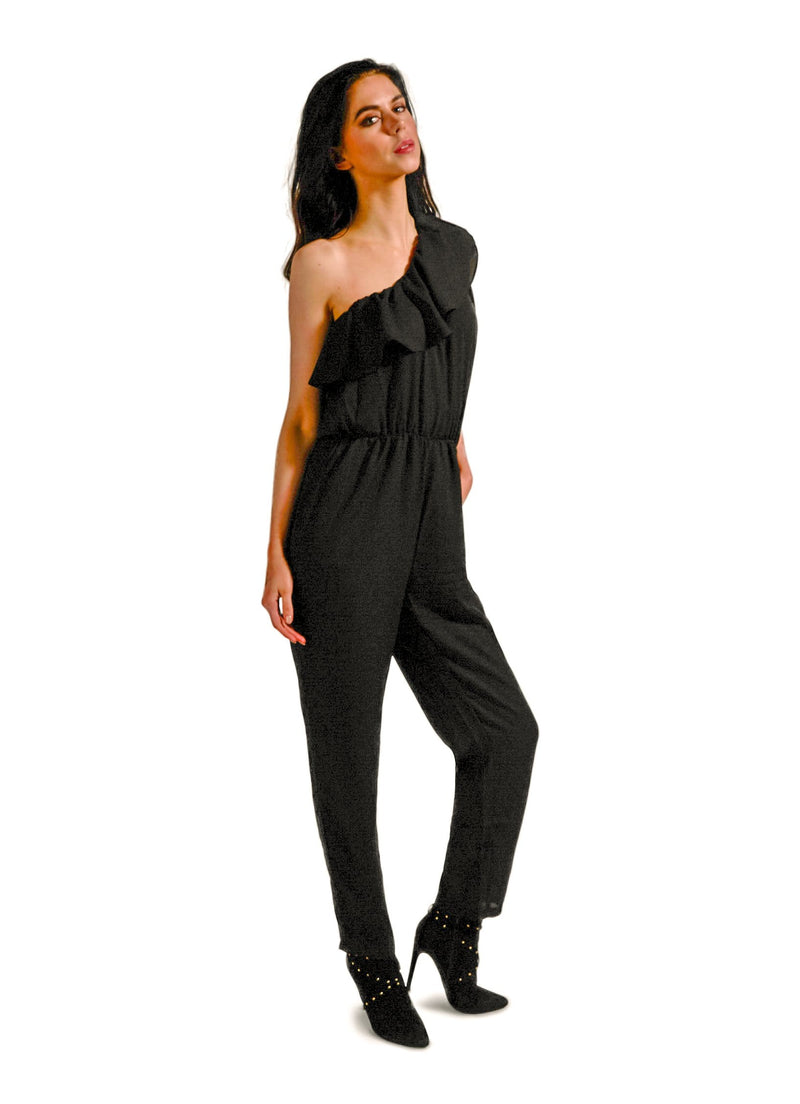 Black Off-Shoulder Jumpsuit