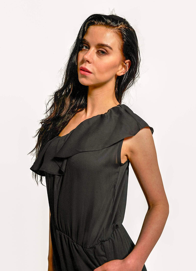 Black Off-Shoulder Jumpsuit