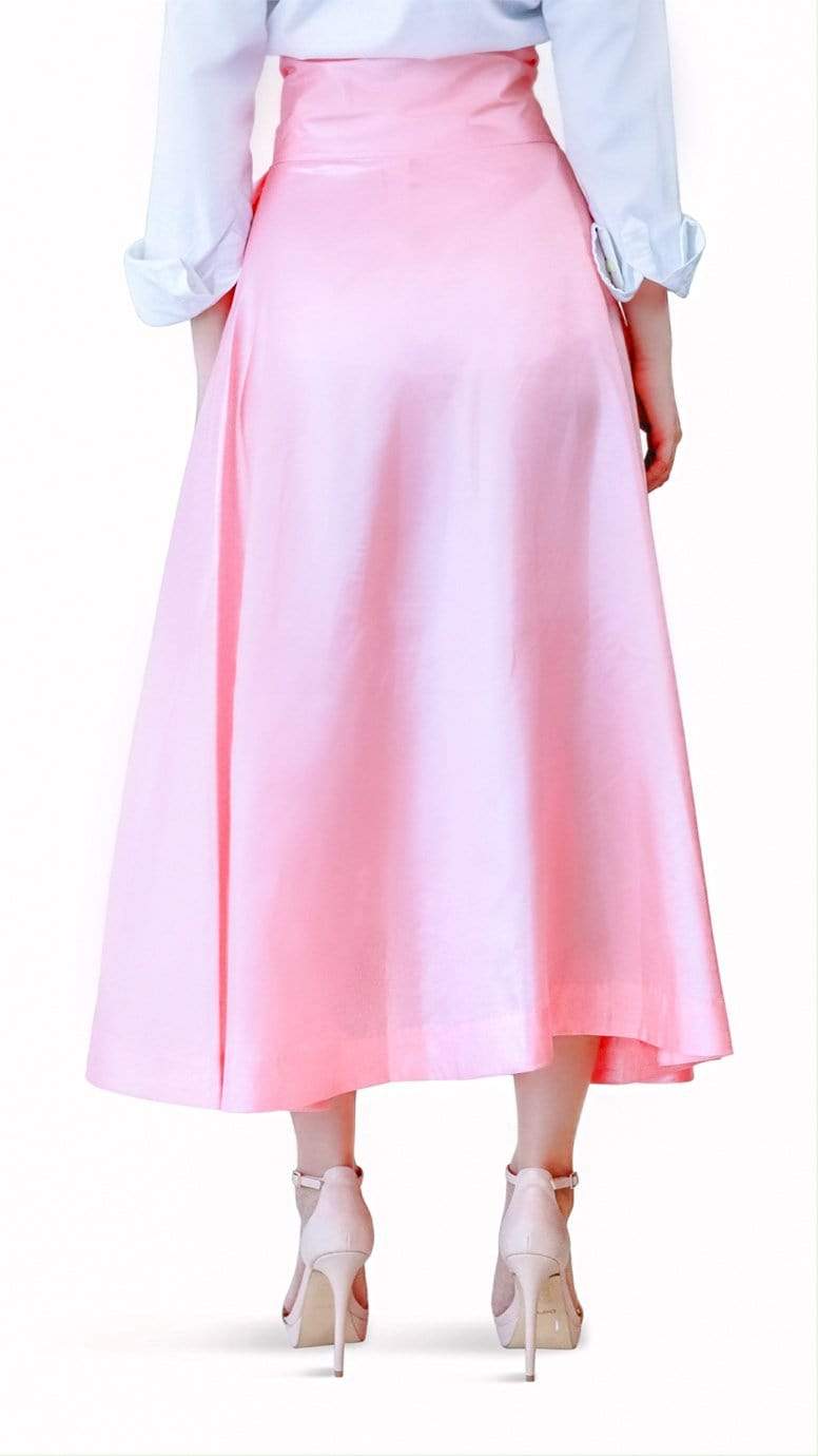 Pink Silk Skirt