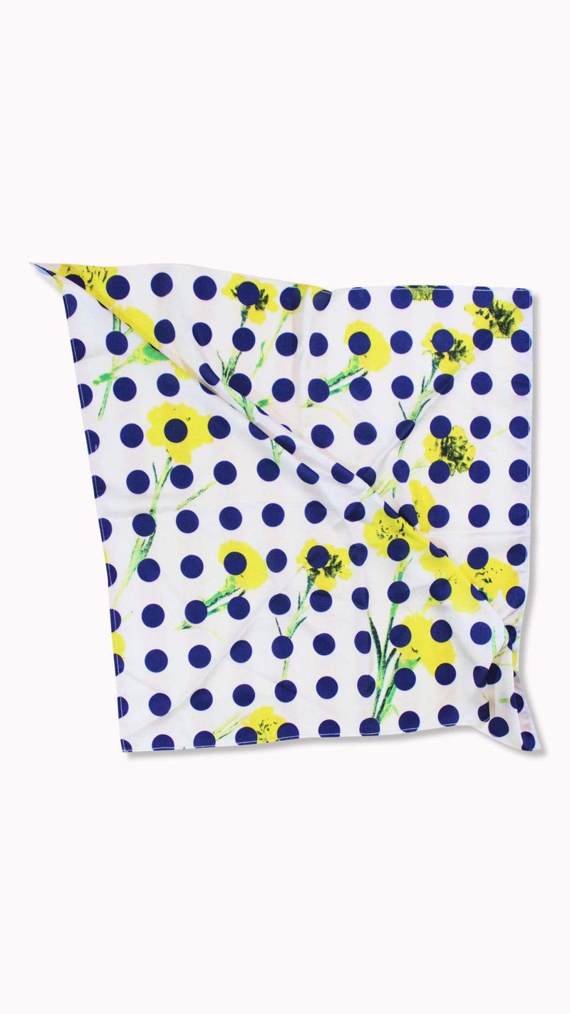 Chic Polka Silk Scarf