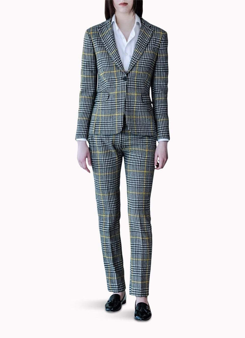 Black & White Houndstooth Suit