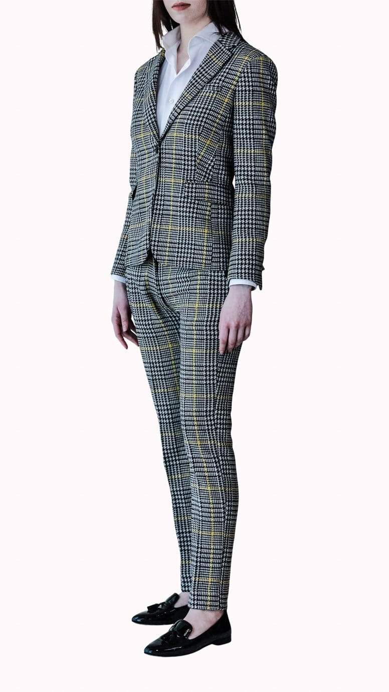 Black & White Houndstooth Suit